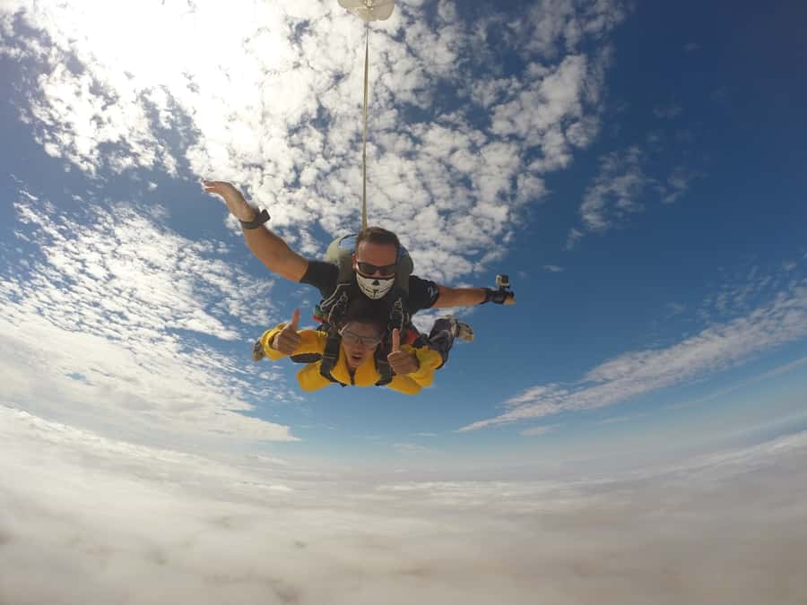 From Swakopmund: Tandem Sky Diving - The leap, freefall, and parachute ride