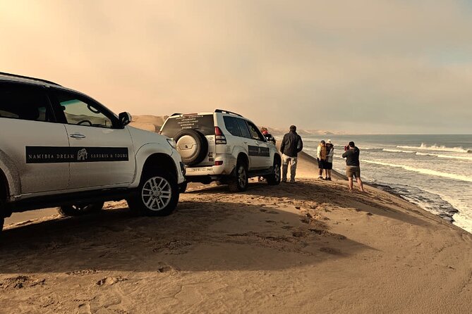 Sandwich Harbour 4x4 Guided Tour - Unforgettable Adventure - Walvis Bay adds salt works and pink water