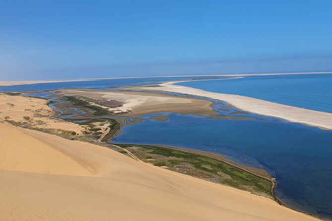 Sandwich Harbour 4x4 guided tours.Join us for an awe inspiring adventure. - The 4x4 ride across beach and dunes