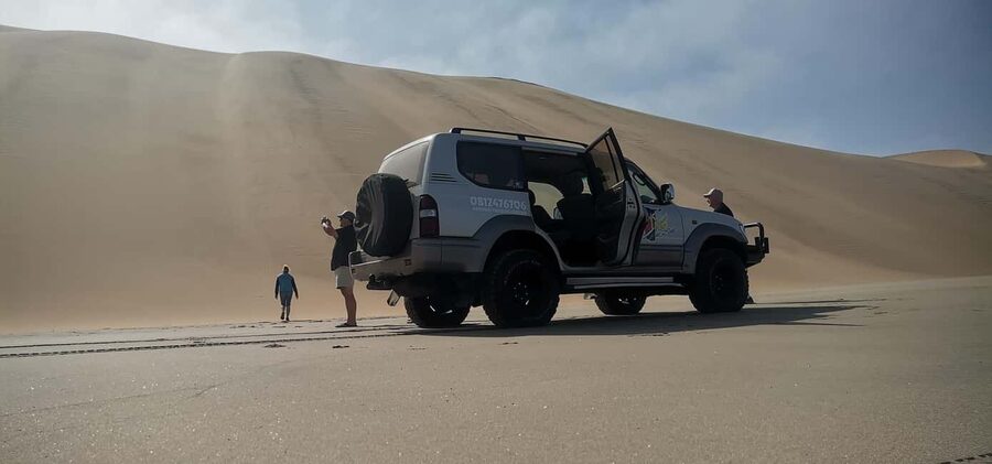 swakopmund city tour dune 7 pink lake pink flamingos - Why this short tour is appealing