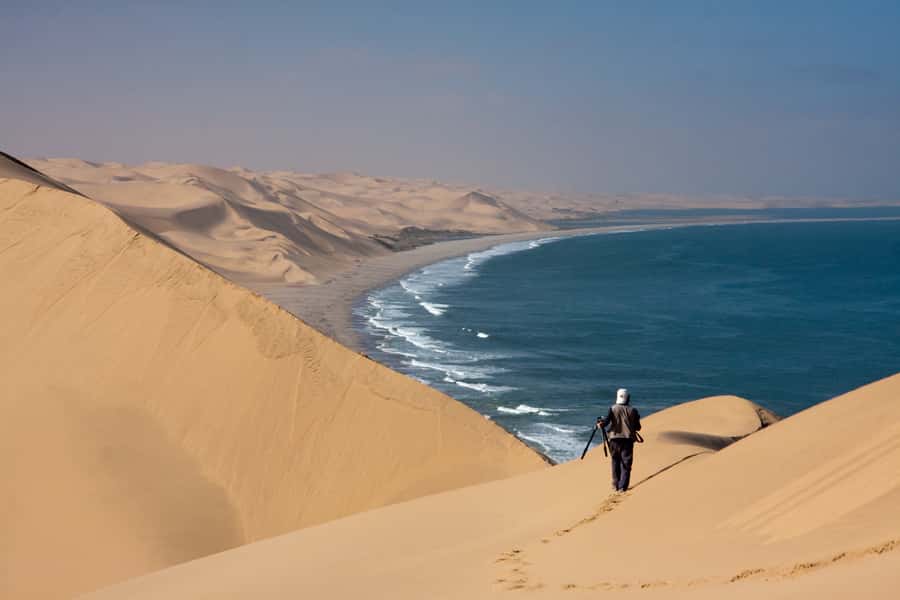 Walvis Bay: 4x4 Desert Excursion to Sandwich Harbour Bay - Flamingoes and wetland birds at Walvis Bay Lagoon