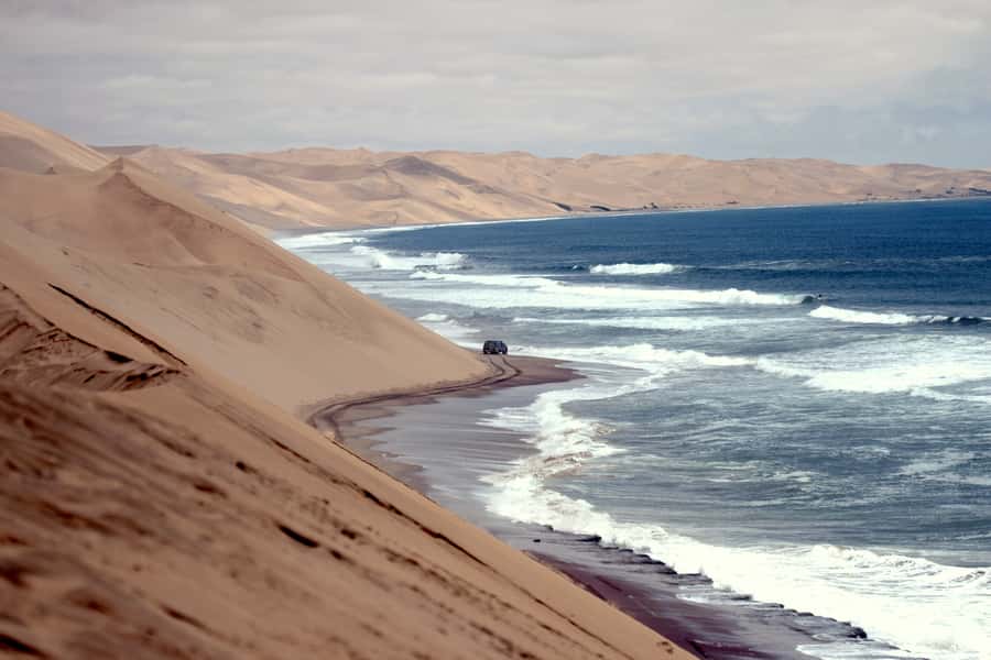 Walvis Bay: 4x4 Desert Excursion to Sandwich Harbour Bay - The Kuiseb Delta and signs of life in dry country