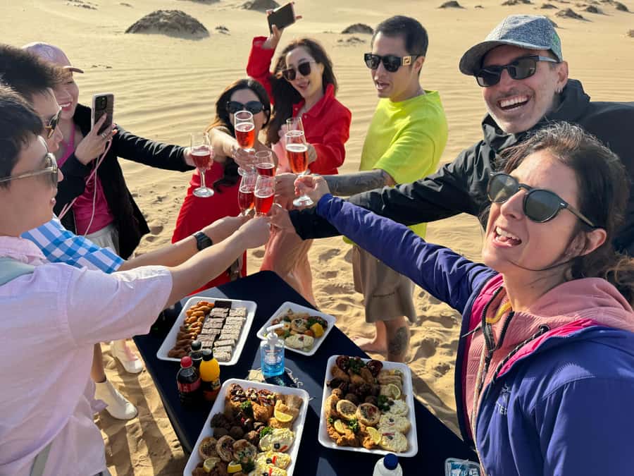 Walvisbay: Sandwich Harbour 4x4 & Sandboarding Tours - Searching for desert wildlife